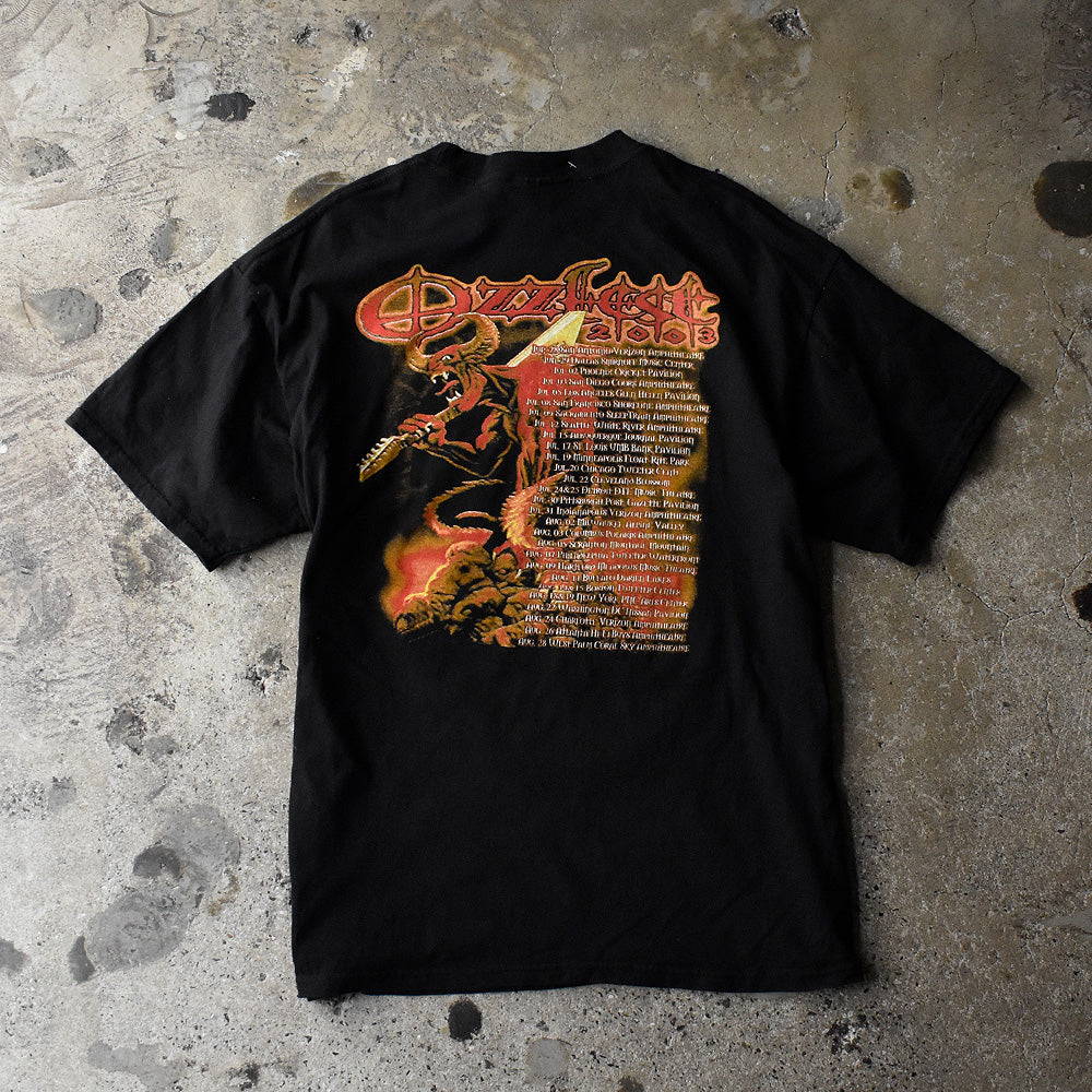 Y2K Ozzy Osbourne "Ozzfest 2003" フェス ロック Tシャツ 250803H