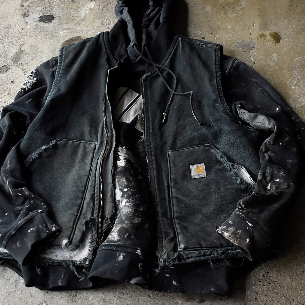Y2K ダメージ！ Carhartt  ダック ベスト キルティングライナー 240923H