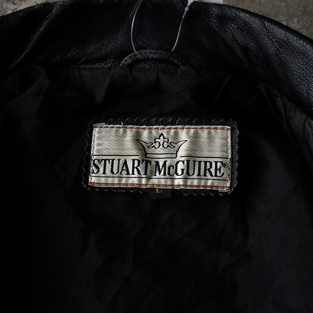 80's～ STUART McGUIRE A-2 Type レザージャケット 250320H