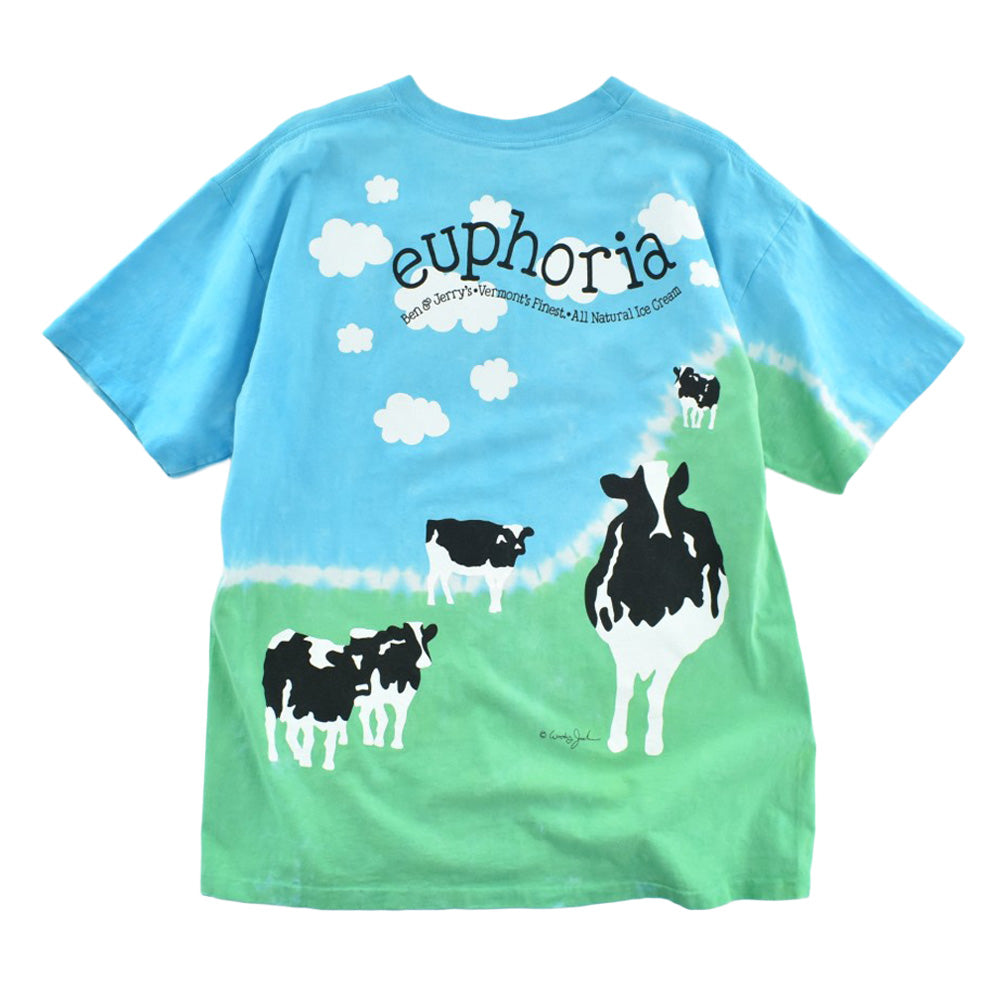 90's Liquid Blue "Ben & Jerry's" アイスクリーム 企業Tシャツ 260724H