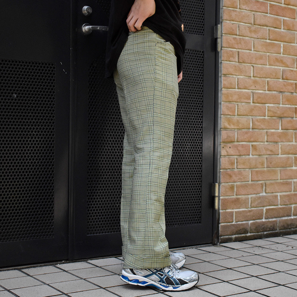 70's チェック柄 スラックスパンツ SCOVILLジップ 250619H