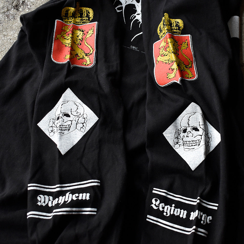 90's Mayhem “Legion Norge” ロングスリーブ ロック Tシャツ 250714HT62