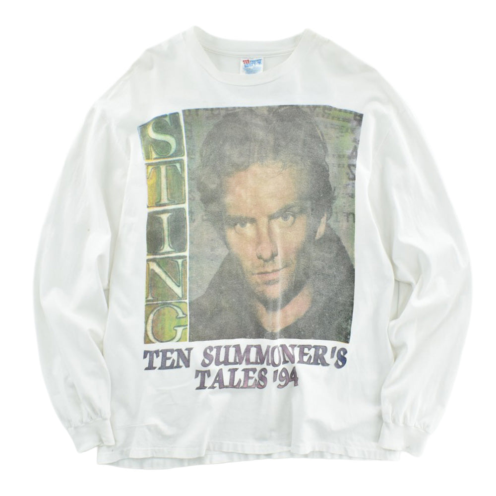 スティング TEN SUMMONER'S TALES ポートレート ロングスリーブTシャツ 90年代 ヘインズ ヴィンテージ