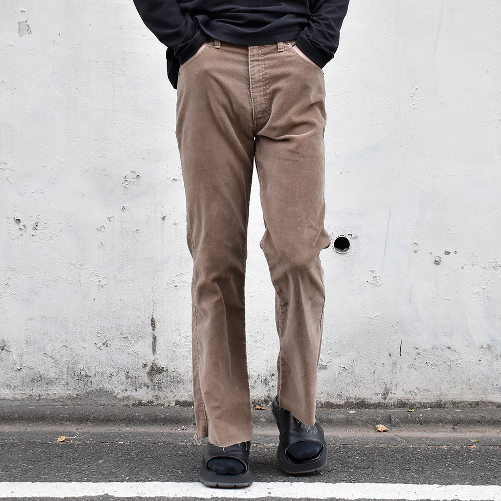 80's Levi's “Movin' On” ベロアフレアパンツ 231227H