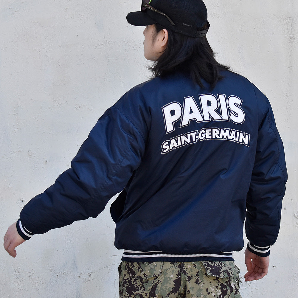 Y2K “Paris Saint-Germain” 中綿入りナイロンジャケット 240311H