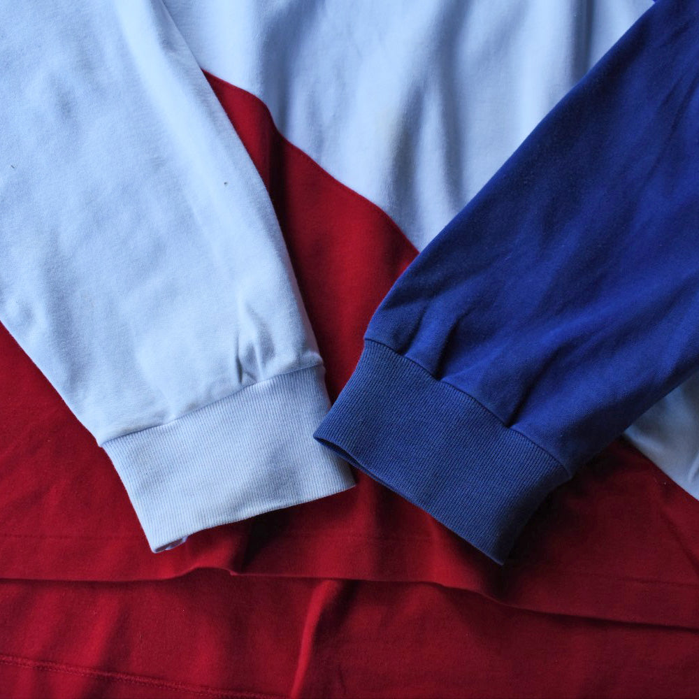90’s Polo Ralph Lauren “SUICIDE SKI” トリコロール ラガーシャツ 251226H