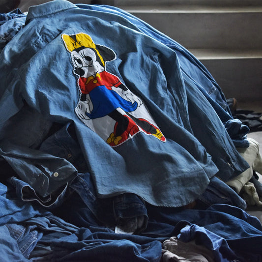 70’s TG&Y “Minnie Mouse” ワッペン! コットンシャンブレーシャツ 230915H