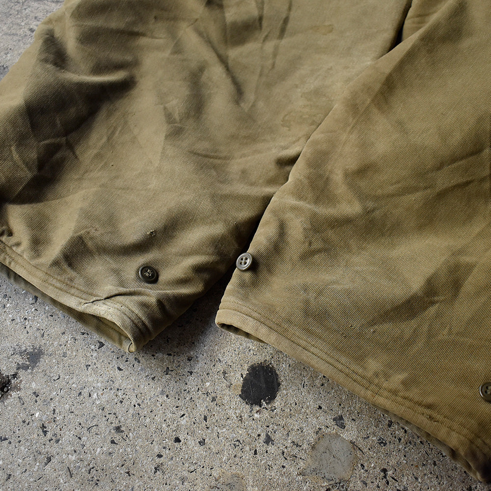 40's U.S. NAVY ステンシル入り N-1 デッキパンツ 250113H