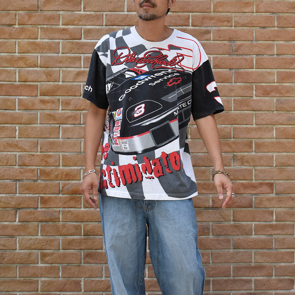 Y2K AOP！ CHASE authentics "Dale Earnhardt" レーシング Tシャツ USA製 250728H