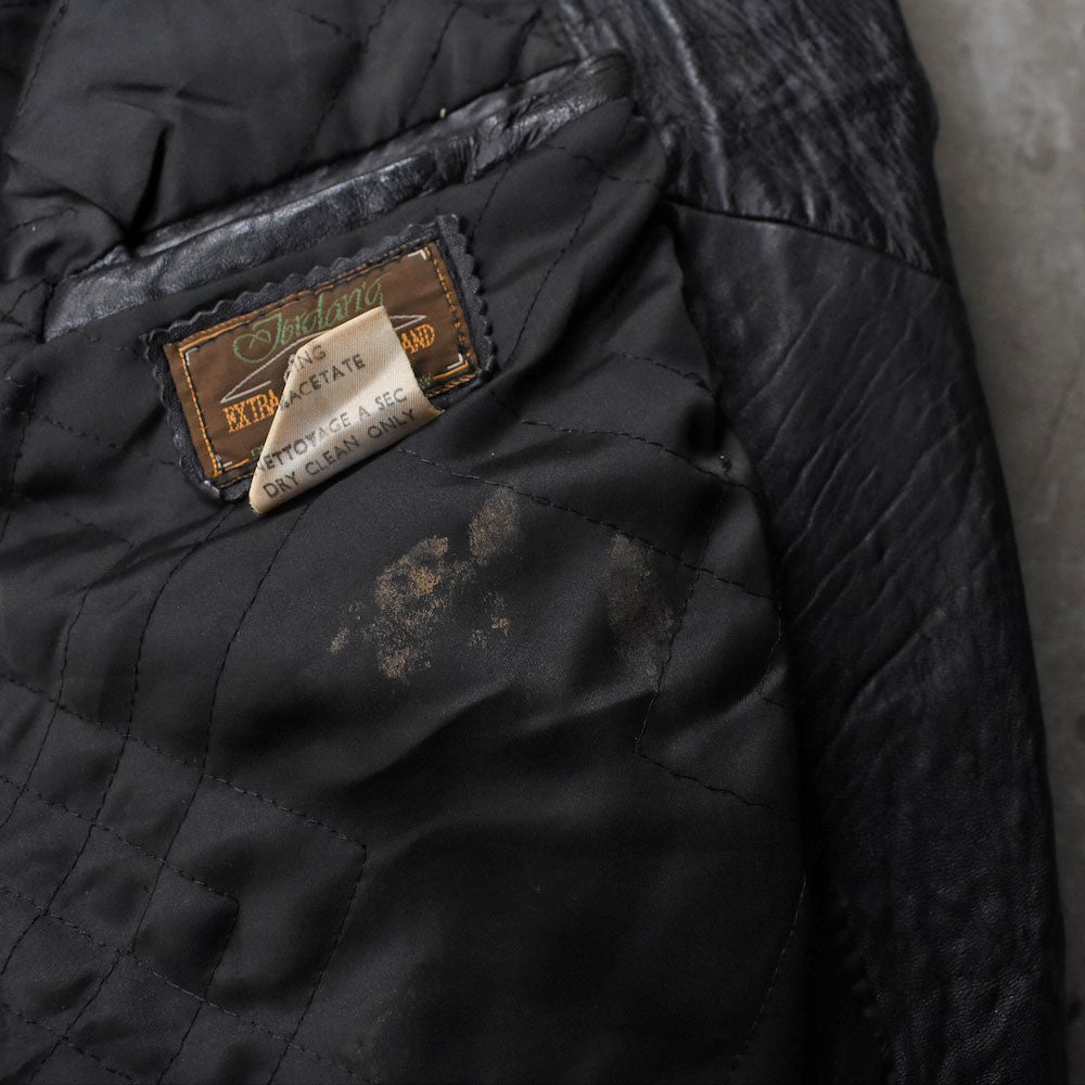 80’s Jordano ダブルジップ レザージャケット 251104H