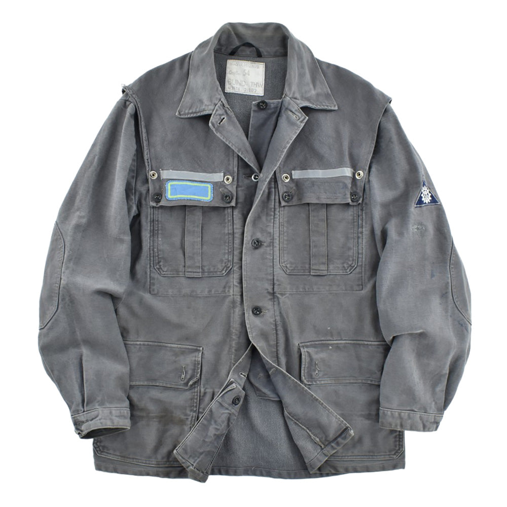 70's W. Germany THW Pilot 初期型 モールスキン ワークジャケット 260925H