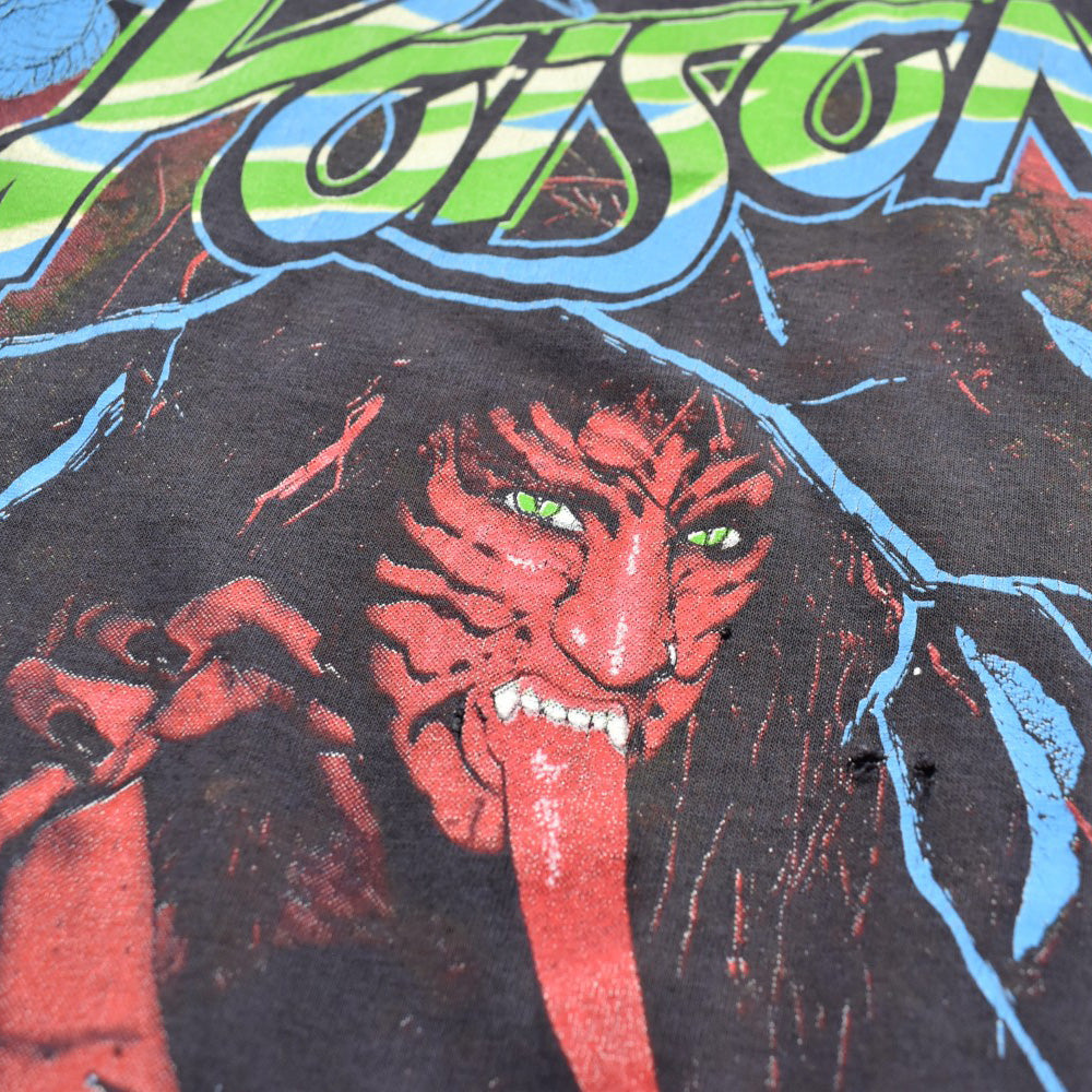 80's POISON "OPEN UP AND SAY... AHH!" メタル ロックTシャツ 260526H