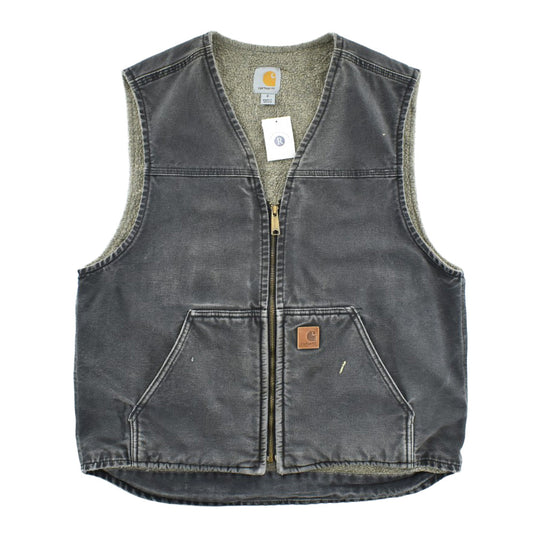 Y2K Carhartt ダックベスト ボアライナー フェードブラック 260303H