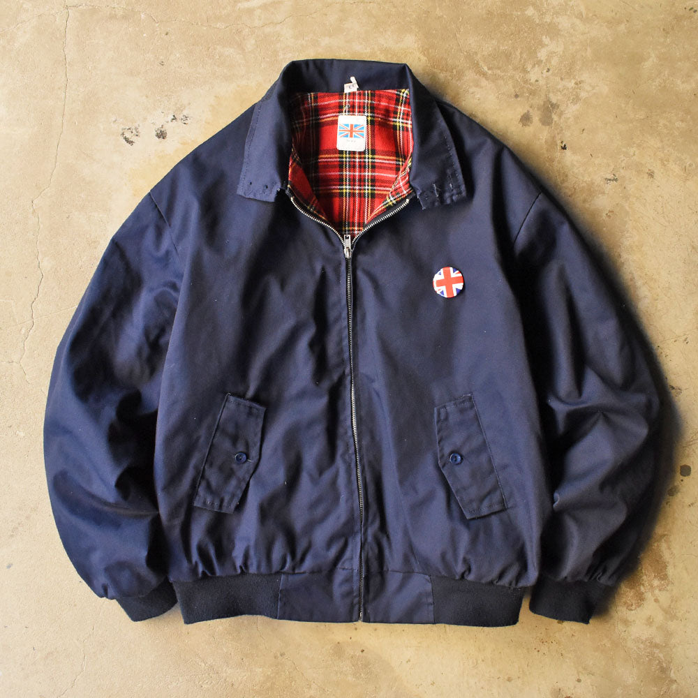 80’s Harrington Jacket  ネイビー × レッドタータンチェックライナー 250930H