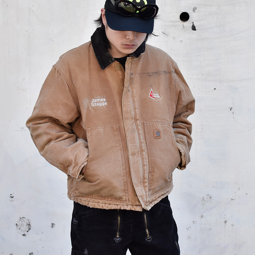 Y2K ダメージ！ Carhartt トラディショナルジャケット キルティングライナー 240118H