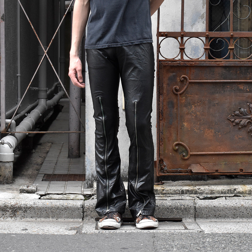 Y2K Killah by Sixty フェイクレザー ジップパンツ Italy製 250511H