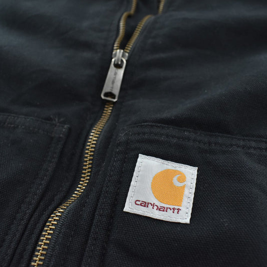 Carhartt ウォッシュドダック ボアベスト 黒 261013H
