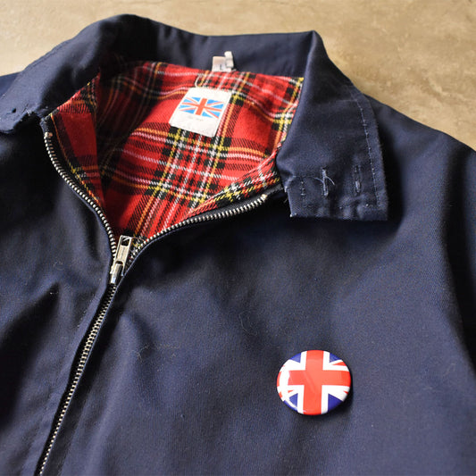 80’s Harrington Jacket  ネイビー × レッドタータンチェックライナー 250930H