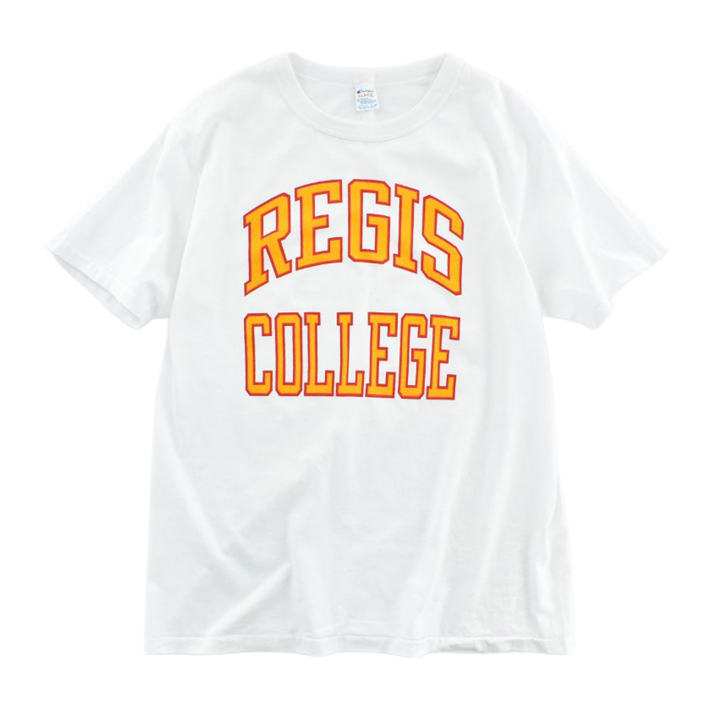 80's Champion "REGIS COLLEGE" トリコタグ 染み込みプリント カレッジT 260811H