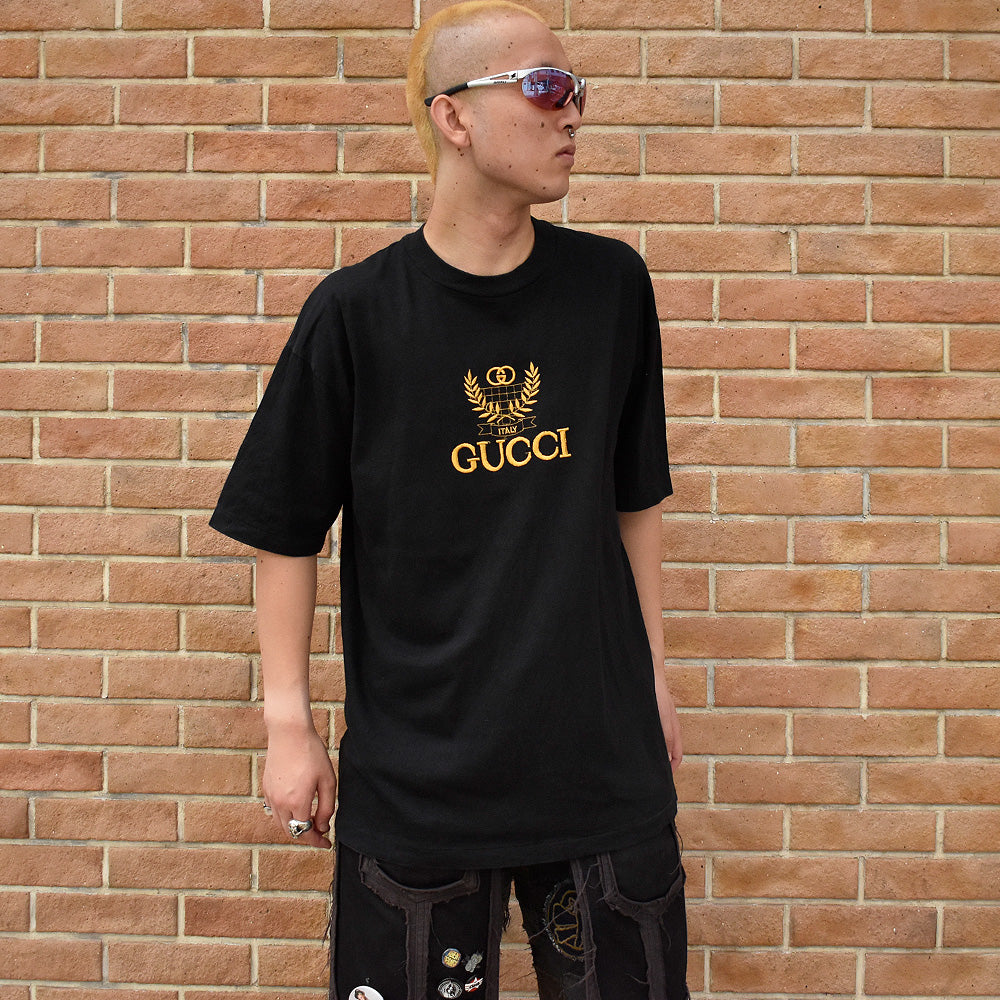 90's ブートレグ “GUCCI” 刺繍Tシャツ 240910H