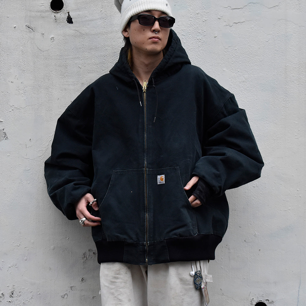 90's 5XL！ Carhartt ダック アクティブパーカー キルティングライナー 231115H