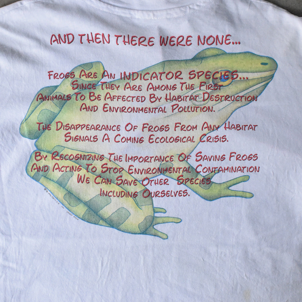 90's Hanes “GOING, GOING, GONE.” カエル プリント Tシャツ USA製 240409