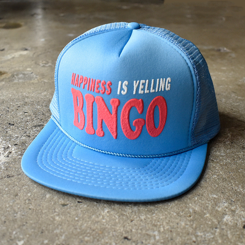 90's デッドストック “Happiness is Yelling BINGO”  メッシュキャップ 250709H