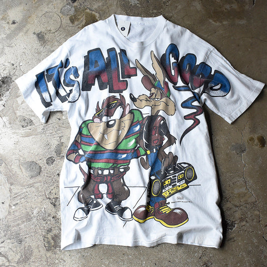 90's Looney Tunes “IT'S ALL GOOD” AOP！ 海外アニメ キャラ Tシャツ 240427H