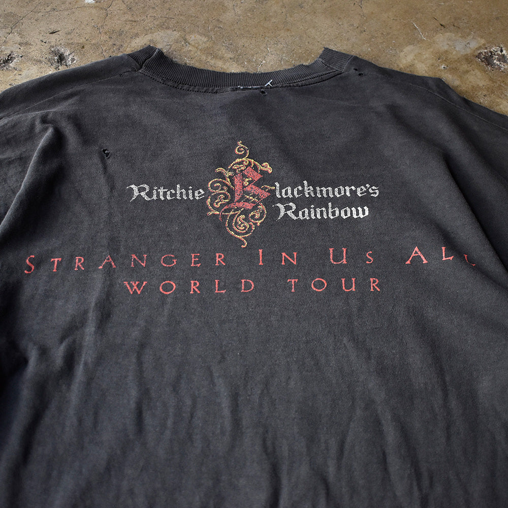 90's Ritchie Blackmore’s Rainbow “Stranger In Us All” World Tour ロック Tシャツ 250825H