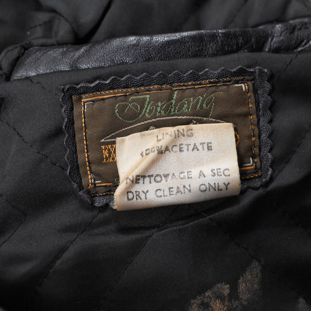 80’s Jordano ダブルジップ レザージャケット 251104H