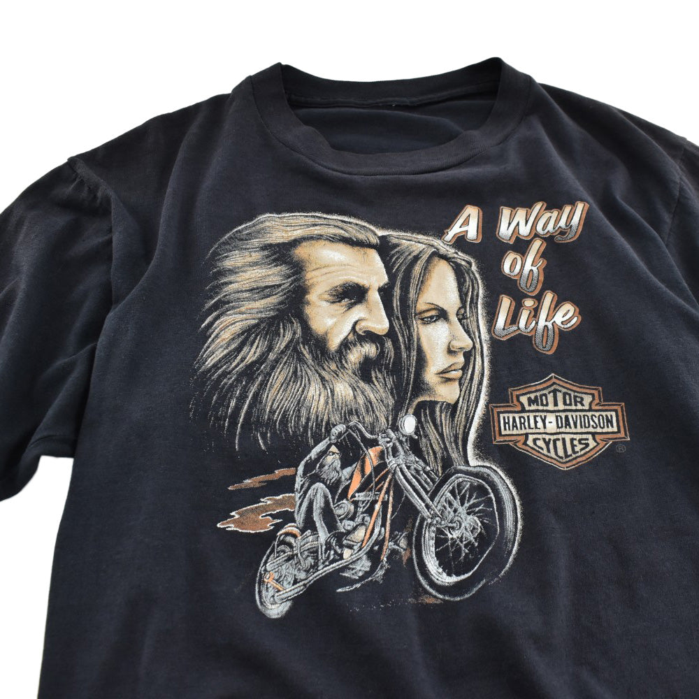 80's HARLEY-DAVIDSON "A Way of Life" Sturgis ハーレーT 260630H