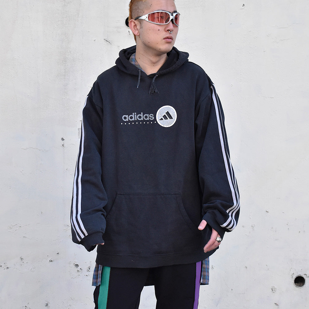 Y2K adidas パフォーマンスロゴプリント パーカー 250122H