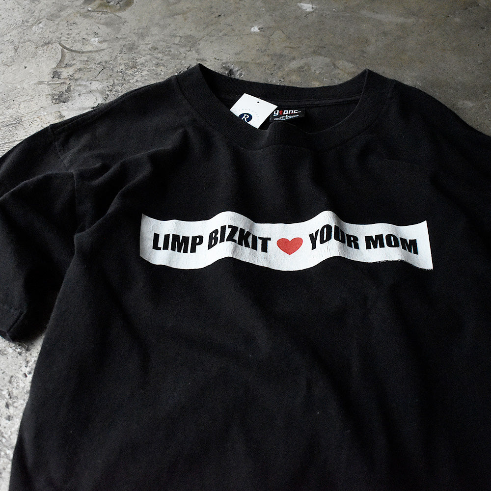 リンプ・ビズキット LOVE YOUR MOM メッセージプリント Tシャツ 2000年 ジャイアント L 古着