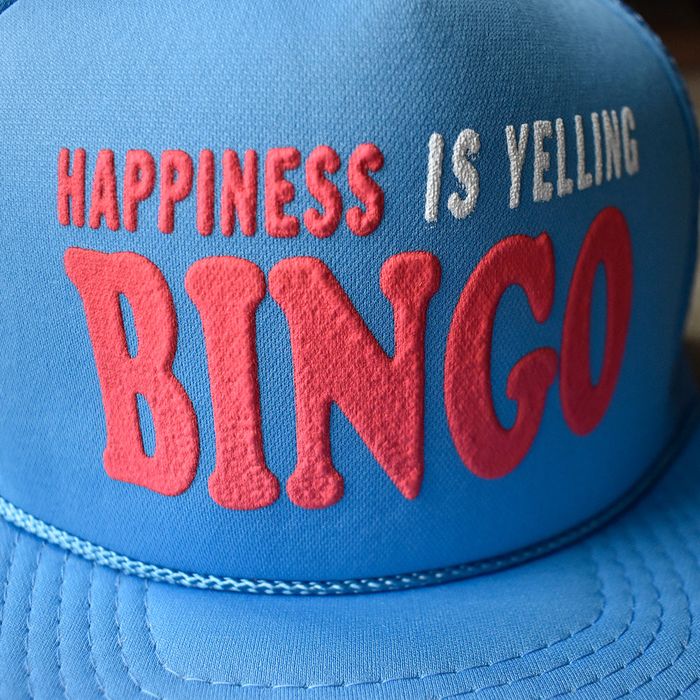 90's デッドストック “Happiness is Yelling BINGO”  メッシュキャップ 250709H
