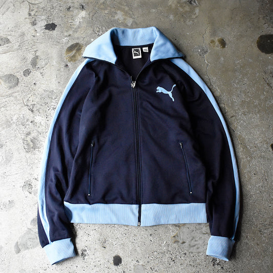 90's PUMA トラックジャケット ネイビー×スカイブルー 250626H