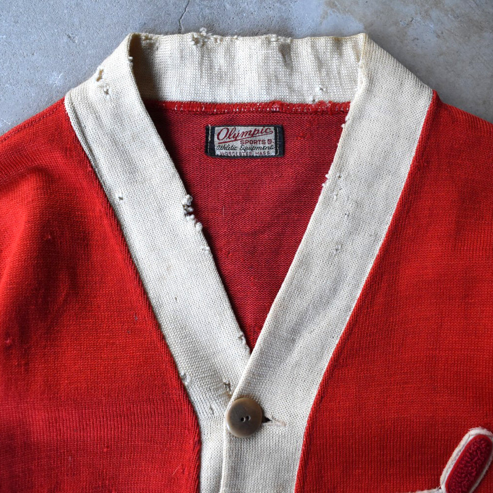40’s Olympic Sports "BORO" レタードカーディガン 251202H