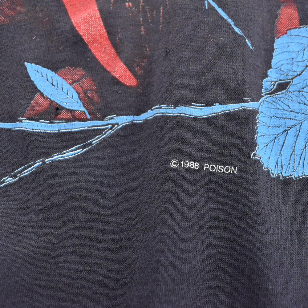 80's POISON "OPEN UP AND SAY... AHH!" メタル ロックTシャツ 260526H