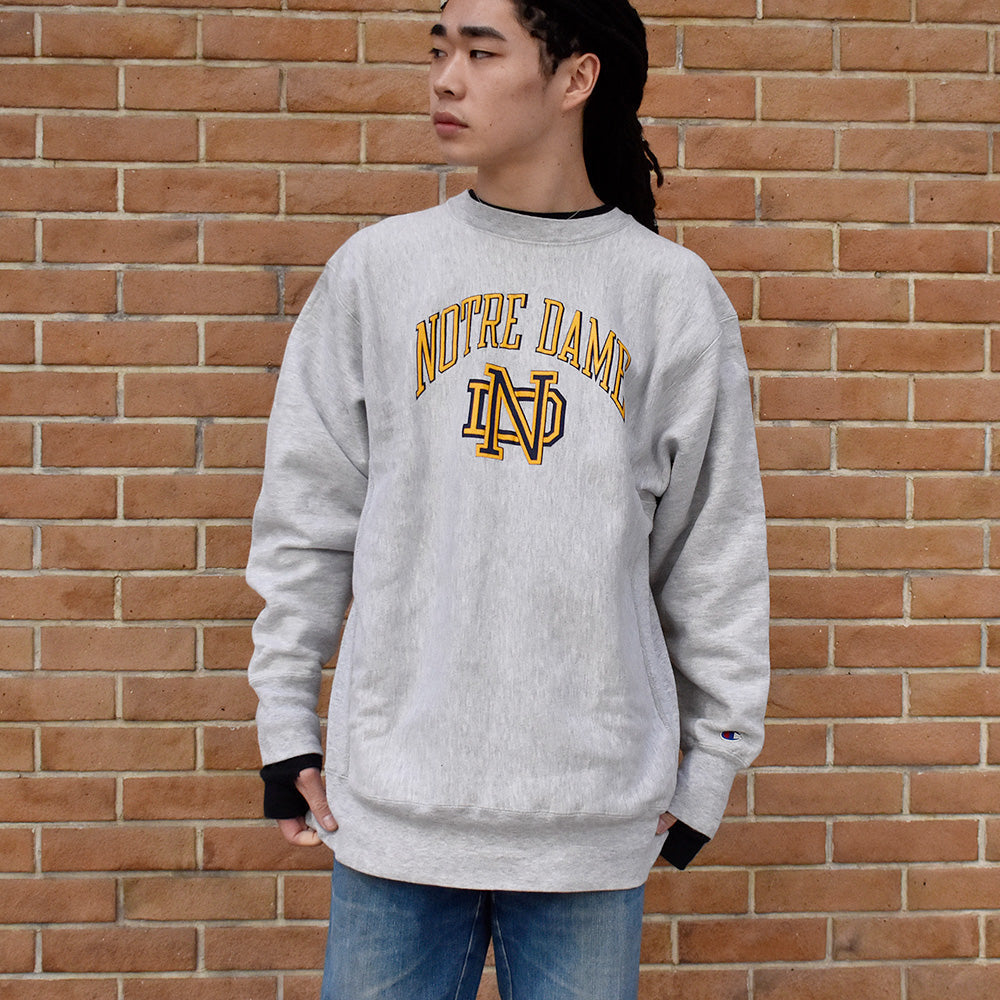 80's Champion “Notre Dame” RWスウェット USA製 240323H