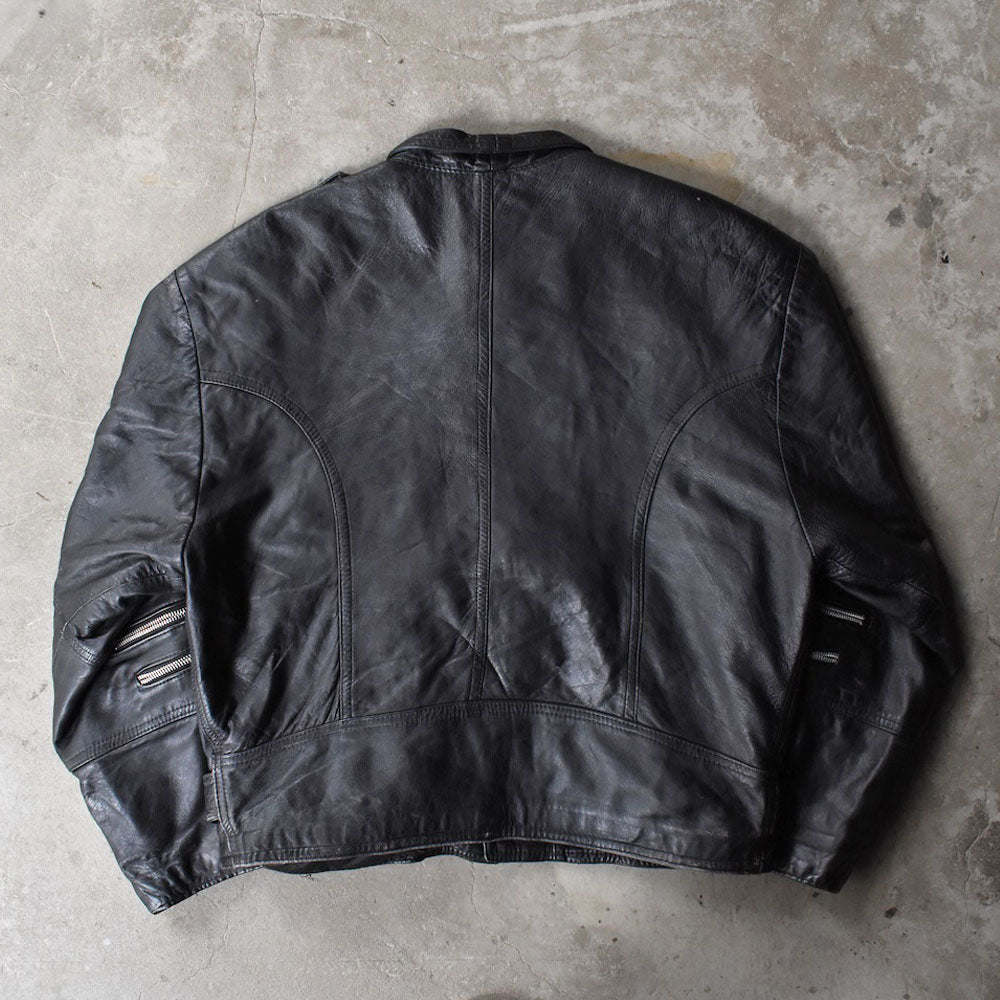 80’s Jordano ダブルジップ レザージャケット 251104H