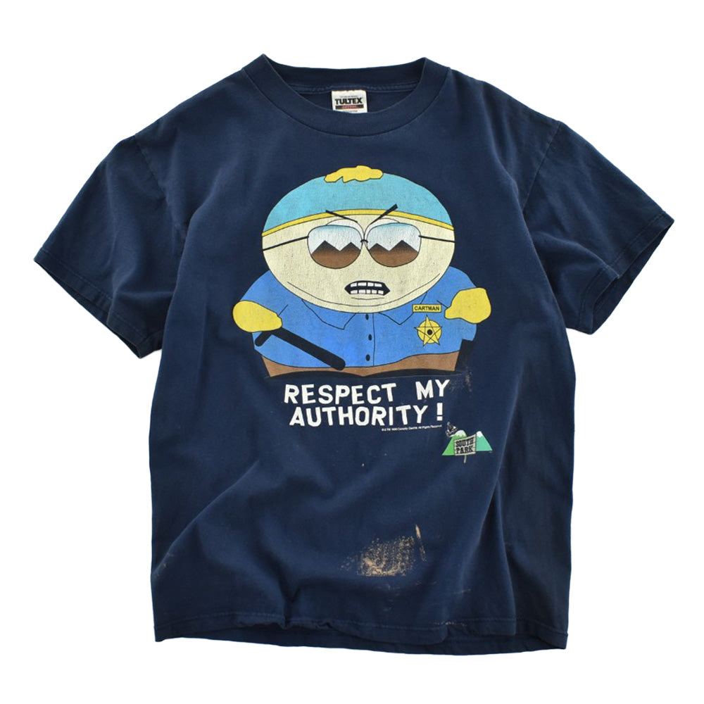 90's South Park "RESPECT MY AUTHORITY!" Cartman アニメTシャツ 260804H