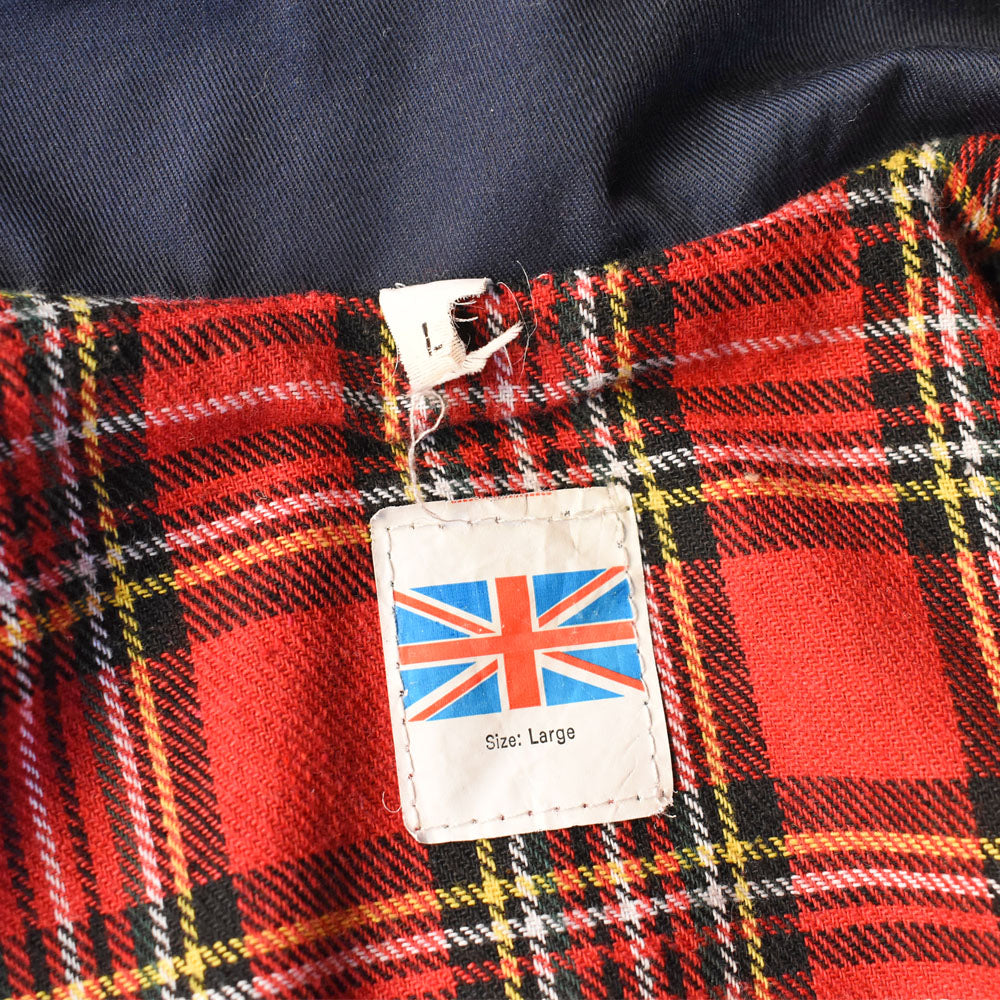 80’s Harrington Jacket  ネイビー × レッドタータンチェックライナー 250930H