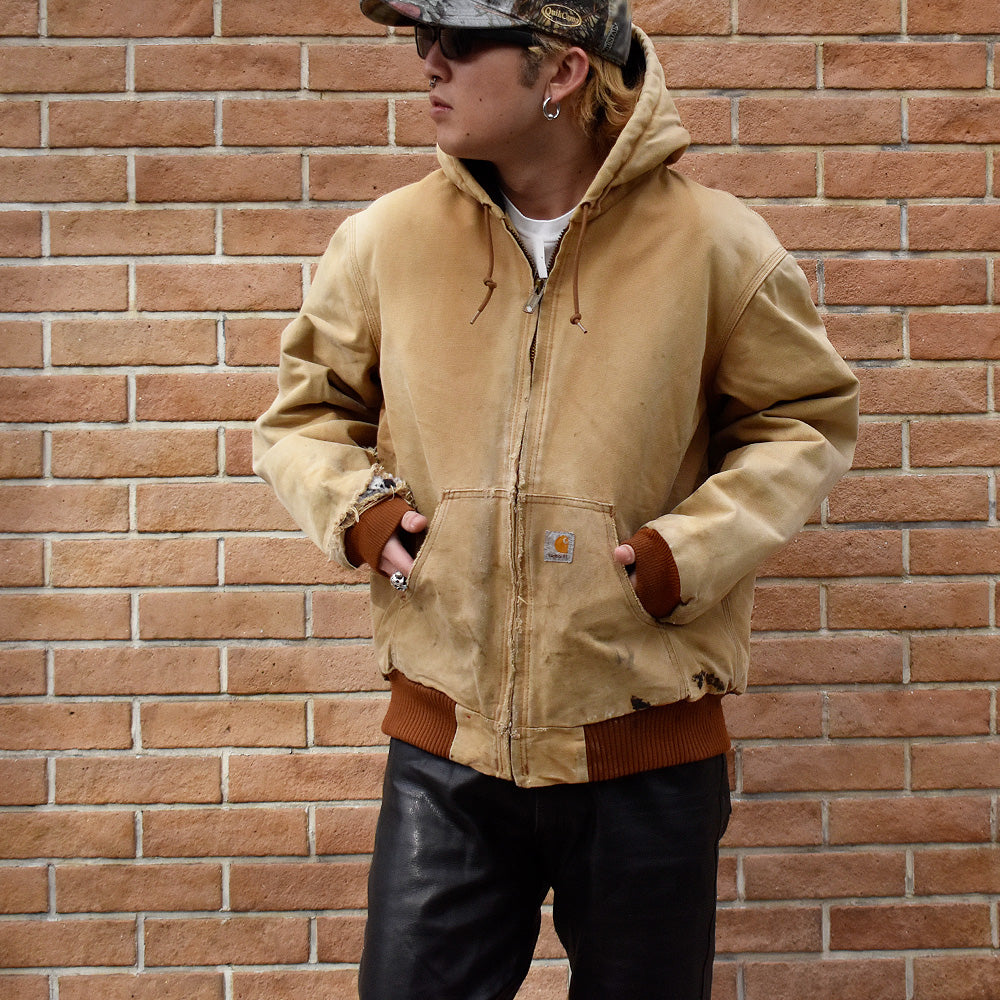 Y2K ダメージ！ Carhartt アクティブパーカー キルティングライナー 240124H
