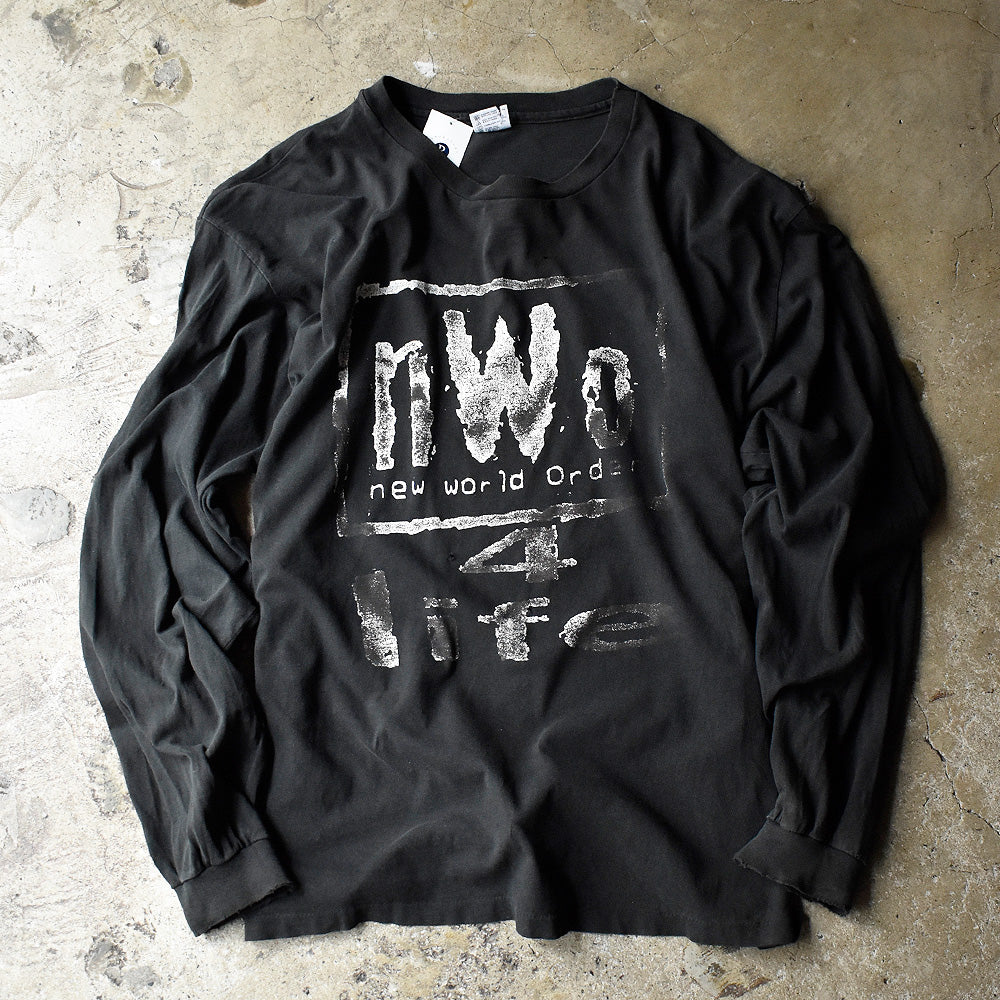 90's nWo “nWo4Life” ロングスリーブTシャツ USA製 240717H
