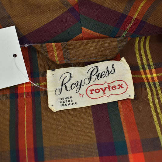 60's Roy Press by roytex チェックガウン 260227H