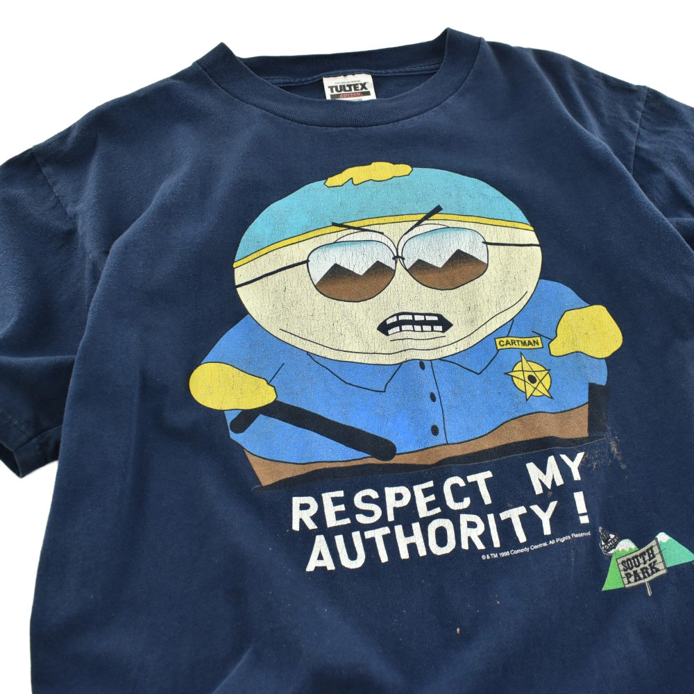 90's South Park "RESPECT MY AUTHORITY!" Cartman アニメTシャツ 260804H