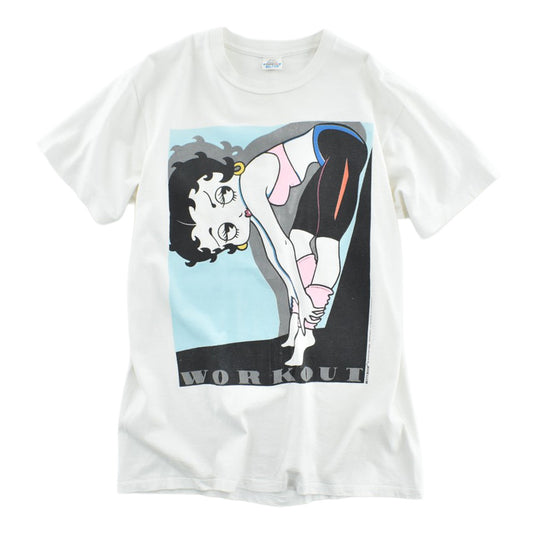 80's Betty Boop "WORKOUT" ベティブープ キャラT 260818H