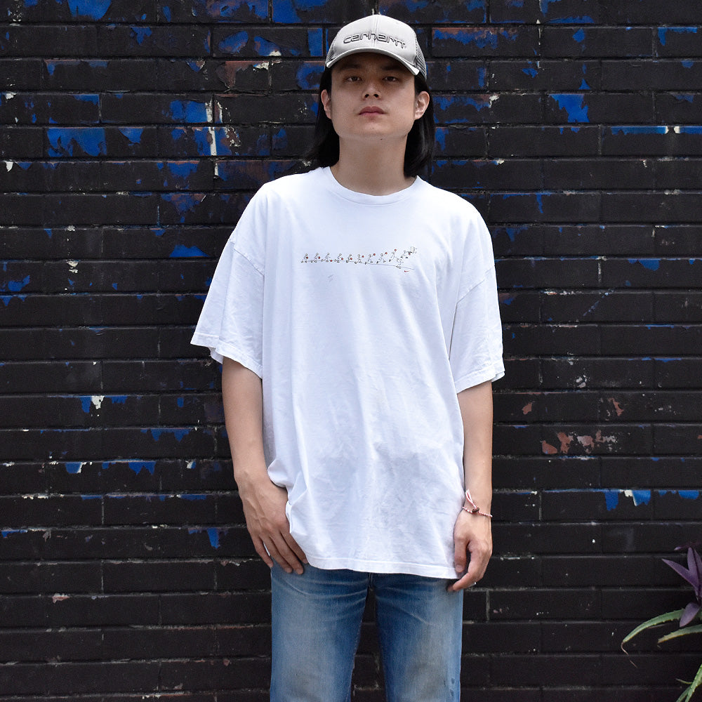 Y2K NIKE “basketball”イラスト Tシャツ 240721H