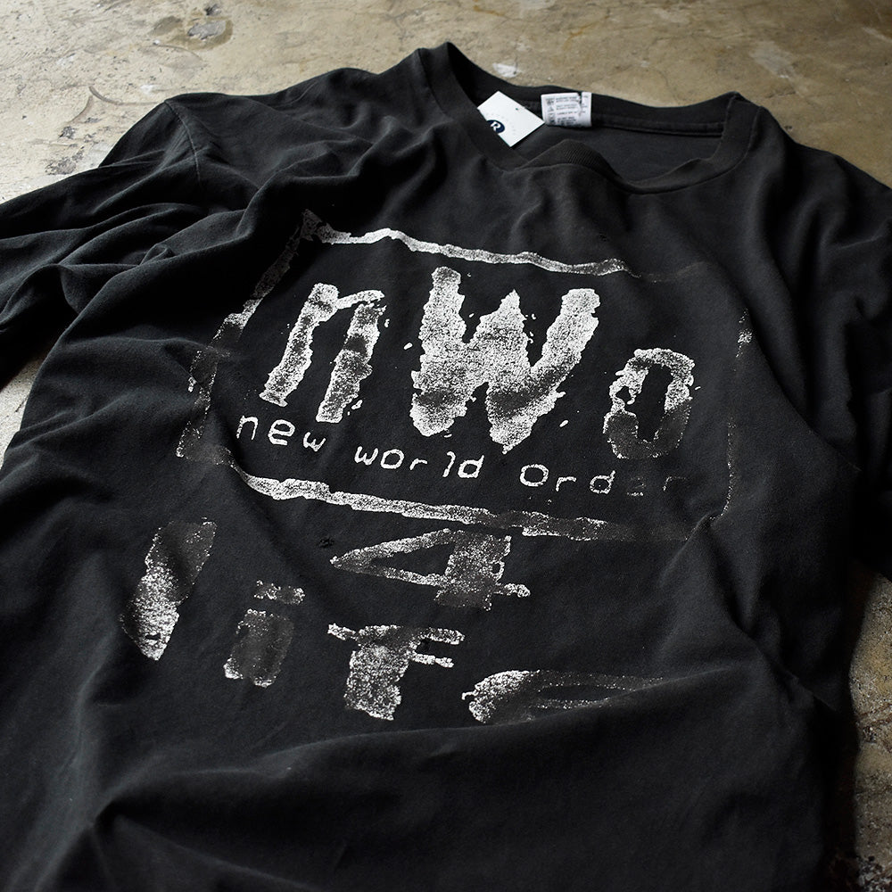 nWo nWo4Life プロレス ロングスリーブTシャツ 1990年 USA製 ヴィンテージ