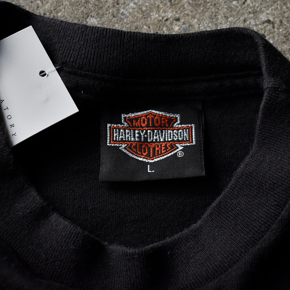 90's Harley Davidson 3D EMBLEM “星条旗×イーグル” Tシャツ USA製 240727H