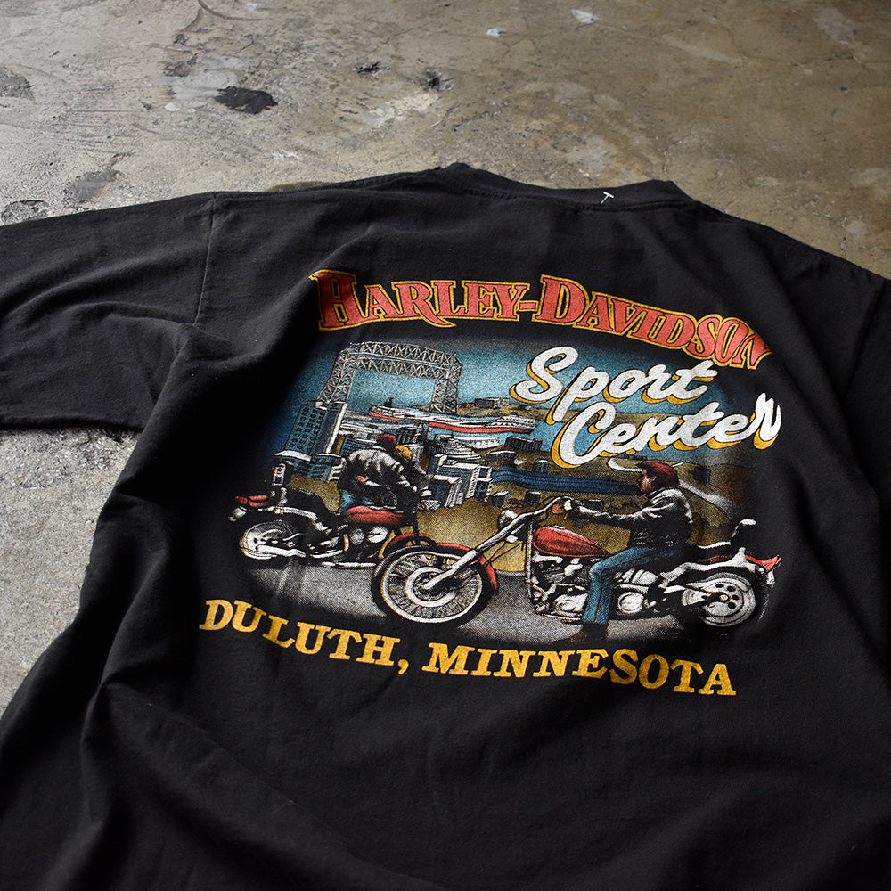90's Harley Davidson 3D EMBLEM “星条旗×イーグル” Tシャツ USA製 240727H